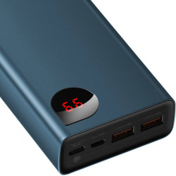 Powerbank Baseus Adaman Metal 20000mAh PD QC 3.0 65W 2xUSB + USB-C + micro USB (Blue)