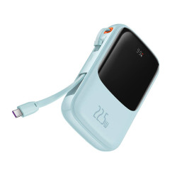 Powerbank Baseus Qpow Pro with USB-C cable, USB-C, USB, 10000mAh, 22.5W (blue)