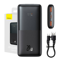 Powerbank Baseus Bipow Pro 10000mAh, 2xUSB, USB-C, 20W (black)