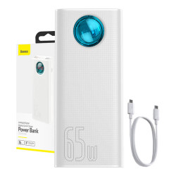 Powerbank Baseus Amblight 30000mAh, 4xUSB, USB-C, 65W (white)