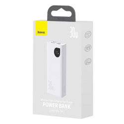 Powerbank Baseus Adaman2 10000mAh, 2xUSB, USB-C, 30W (white)