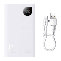 Powerbank Baseus Adaman 2, 20000mAh, 30W, 3xUSB, USB-C (white)