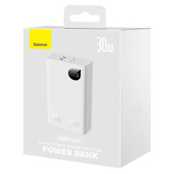Powerbank Baseus Adaman 2, 20000mAh, 30W, 3xUSB, USB-C (white)
