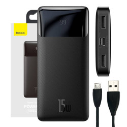 Powerbank Baseus Bipow 10000mAh, 15W (black)