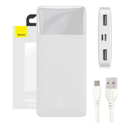 Powerbank Baseus Bipow 10000mAh, 15W (white)