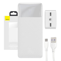 Powerbank Baseus Bipow 30000mAh, 15W (white)