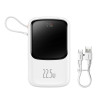 Powerbank Baseus Qpow PRO with cable, 10000mAh, 22.5W (White)