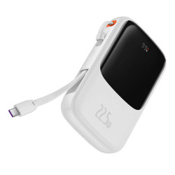 Powerbank Baseus Qpow PRO with cable, 10000mAh, 22.5W (White)