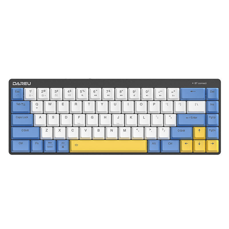 Mechanical keyboard Dareu EK868 Bluetooth (white-blue-yellow)