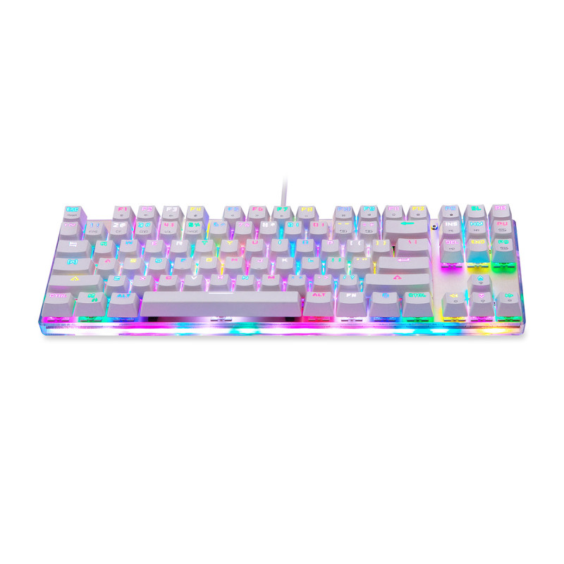 Mechanical gaming keyboard Motospeed K87S RGB (white)