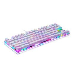 Mechanical gaming keyboard Motospeed K87S RGB (white)