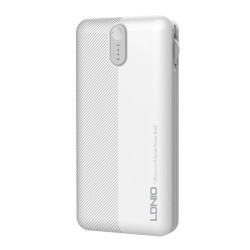 Powerbank LDNIO PL1013, 10000mAh + 3in1 cable (white)